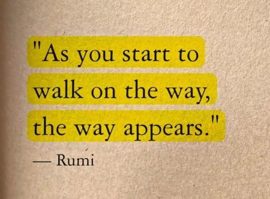 Rumi quote about inner calling and purpose