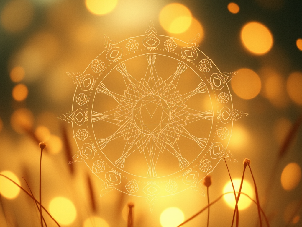 Image of spiritual signs in light