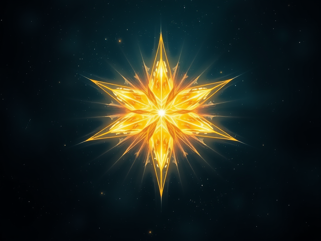 A fantasy artwork of a star