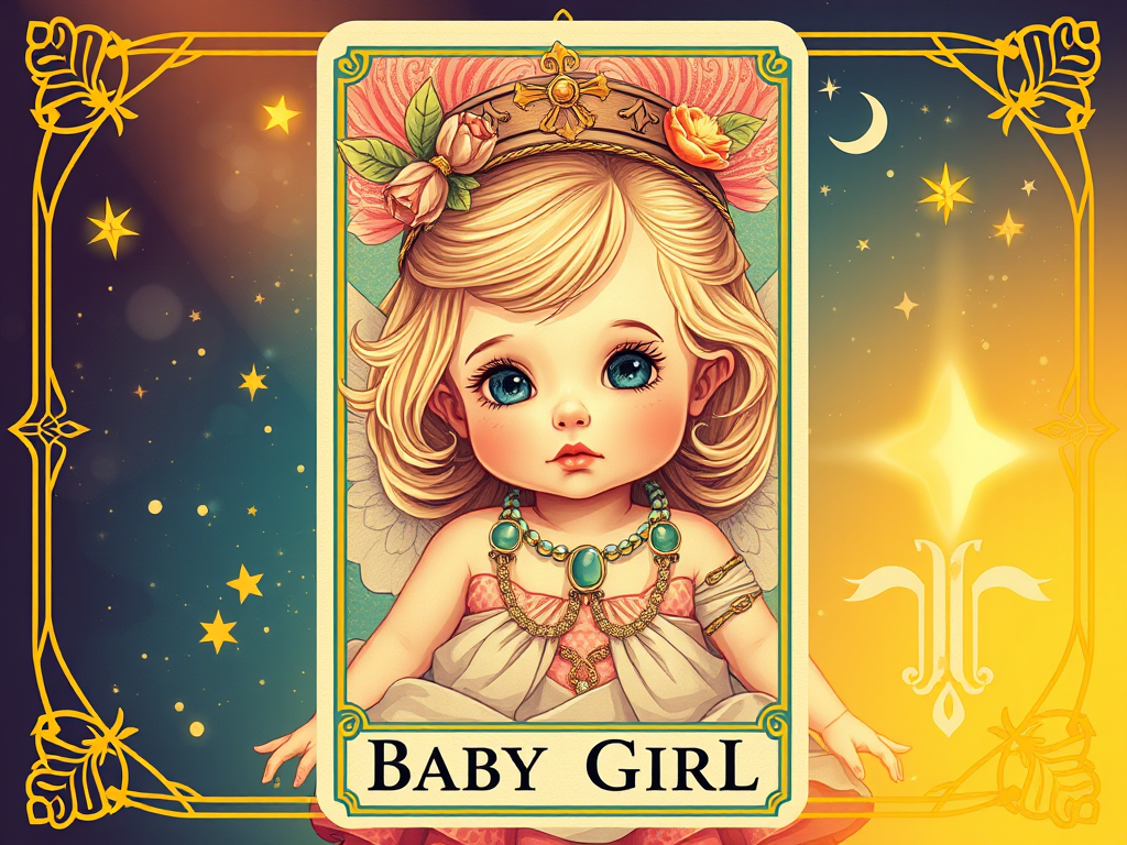 baby girl tarot card